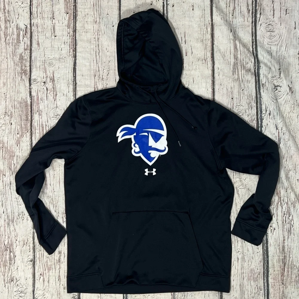 Seton Hall University Pirates Under Armour Black Hoodie College Sweatshirt